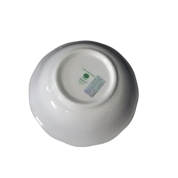 Chip and Dip Tray Happy Holidays Christmas Vintage Tree Pattern Nikko Japan - Picture 12 of 13